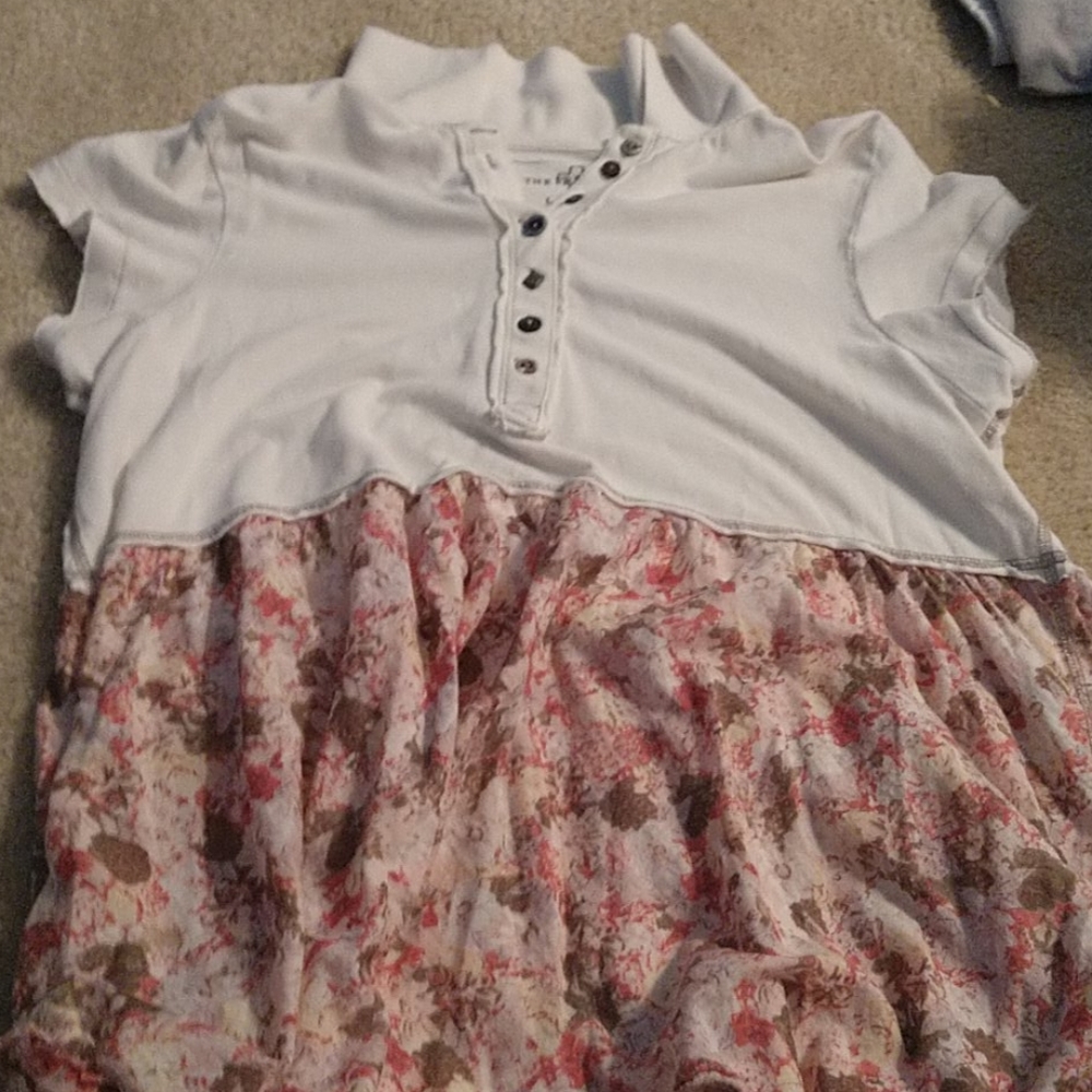 Floral button up blouse